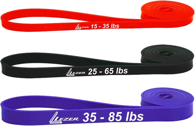 LEZER Resistance Bands - Pull Up Bands for Home Gym Fitness, Stretching, Physical Therapy & Training - Includes Instruction - Image 1